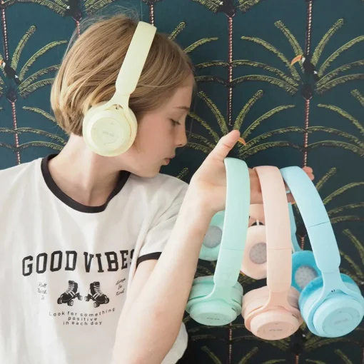 Children’s Wireless Headphones - Yellow Pastel