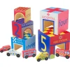 Emergency Services Wooden Stacking Cubes