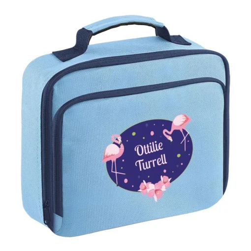 Flamingos Personalised Lunch Bag