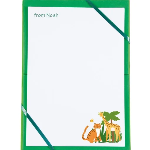Named Notepaper - Jungle Safari