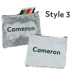 Personalised Sequin Pencil Case/Accessory Bag