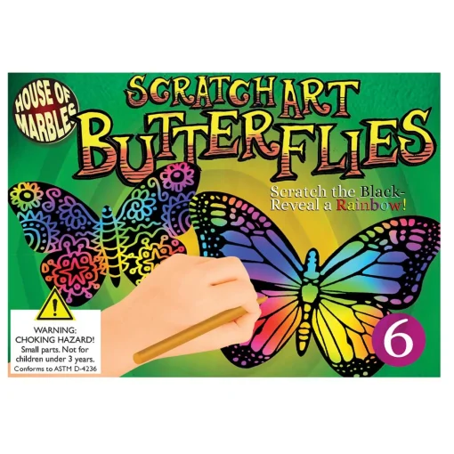Scratch Art Butterflies